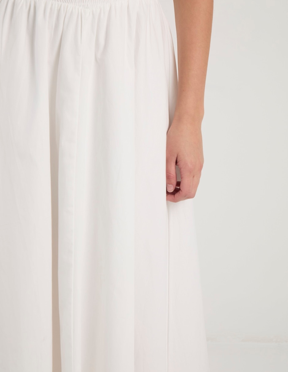 Vestido midi casual Coffee Bean para mujer