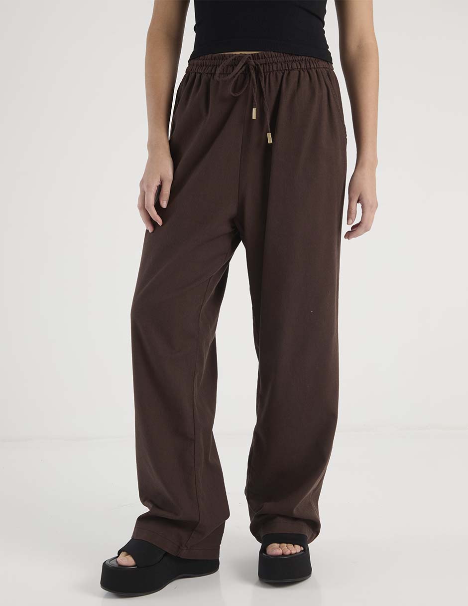 Pantalón relaxed amplio para mujer