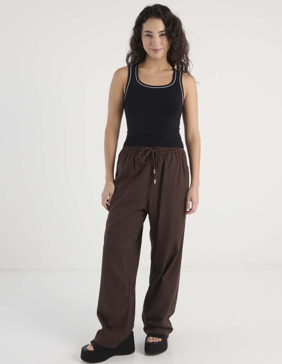Pantalón relaxed amplio para mujer 2