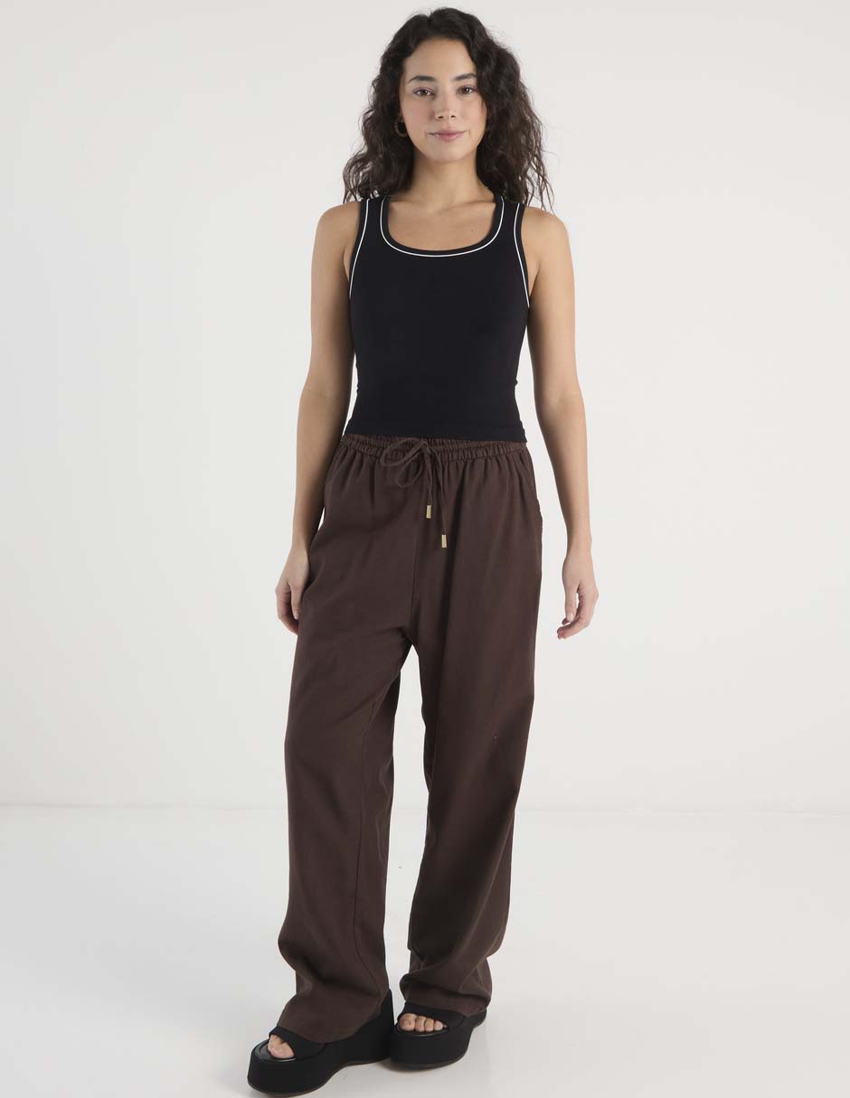 Pantalón relaxed amplio para mujer 3
