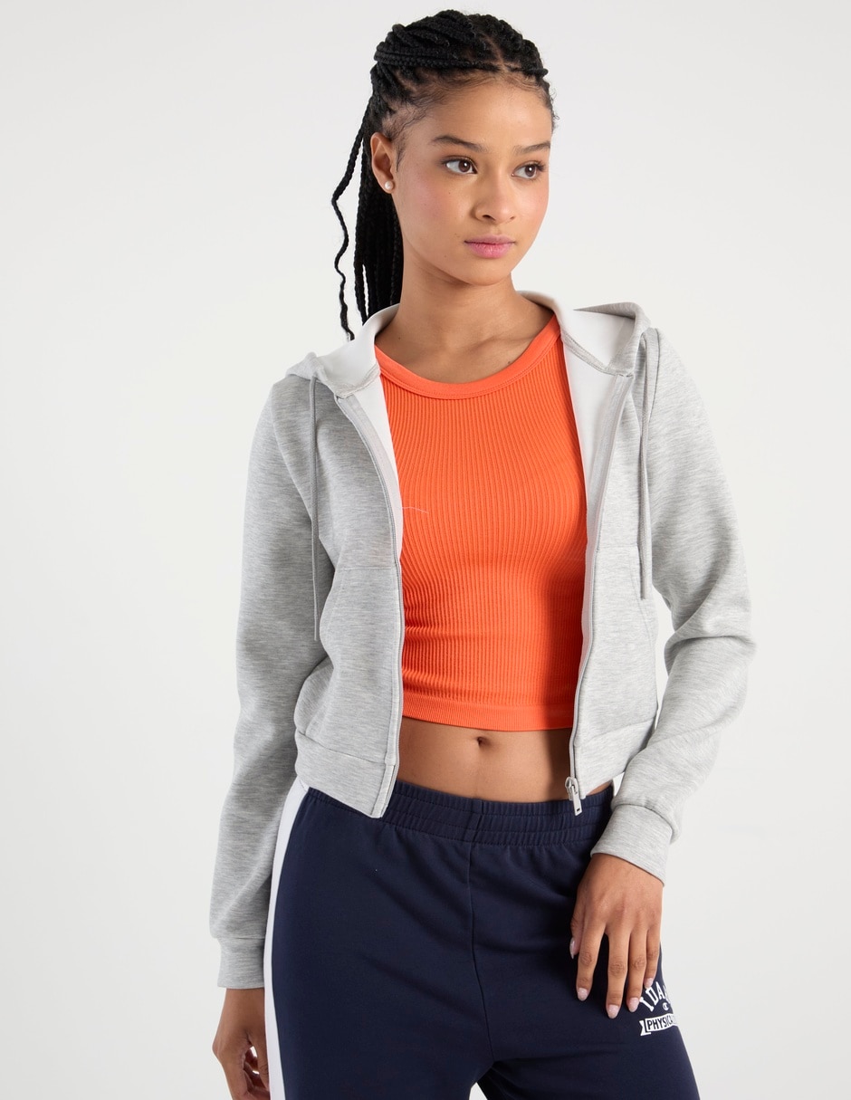 Sudadera con capucha y bolsa coffee bean para mujer