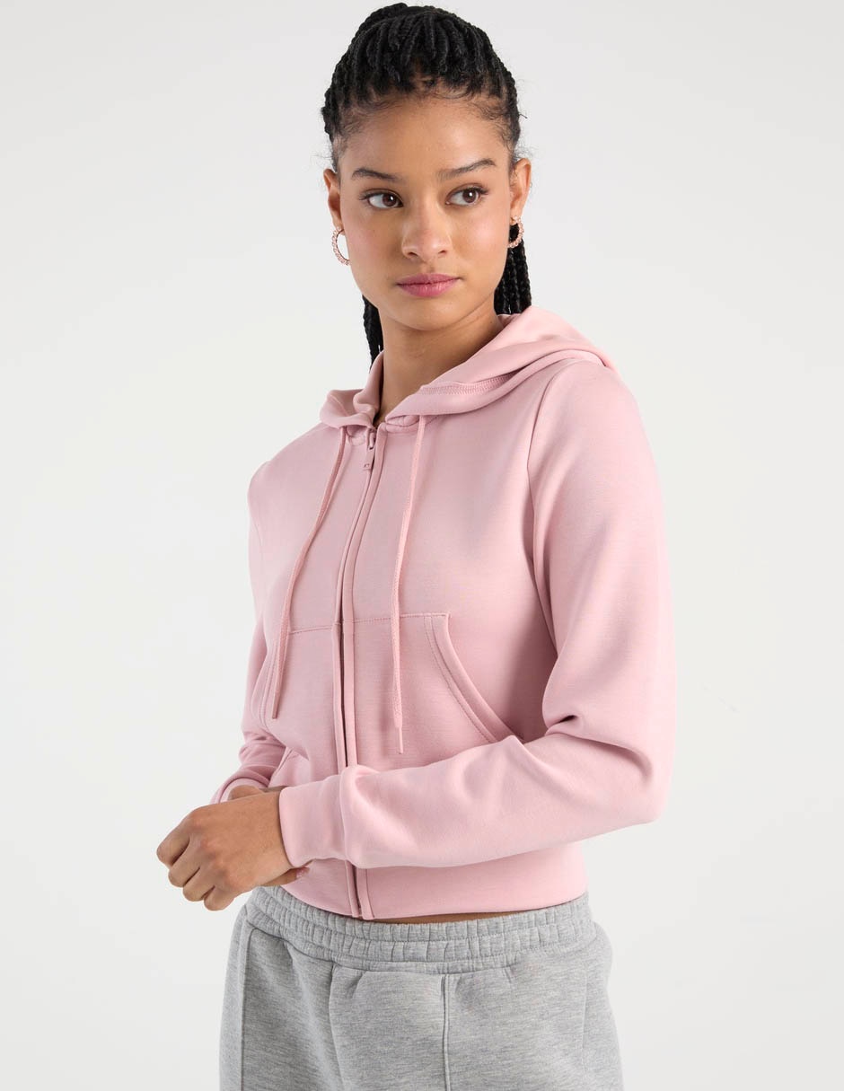 Sudadera con capucha y bolsa para mujer