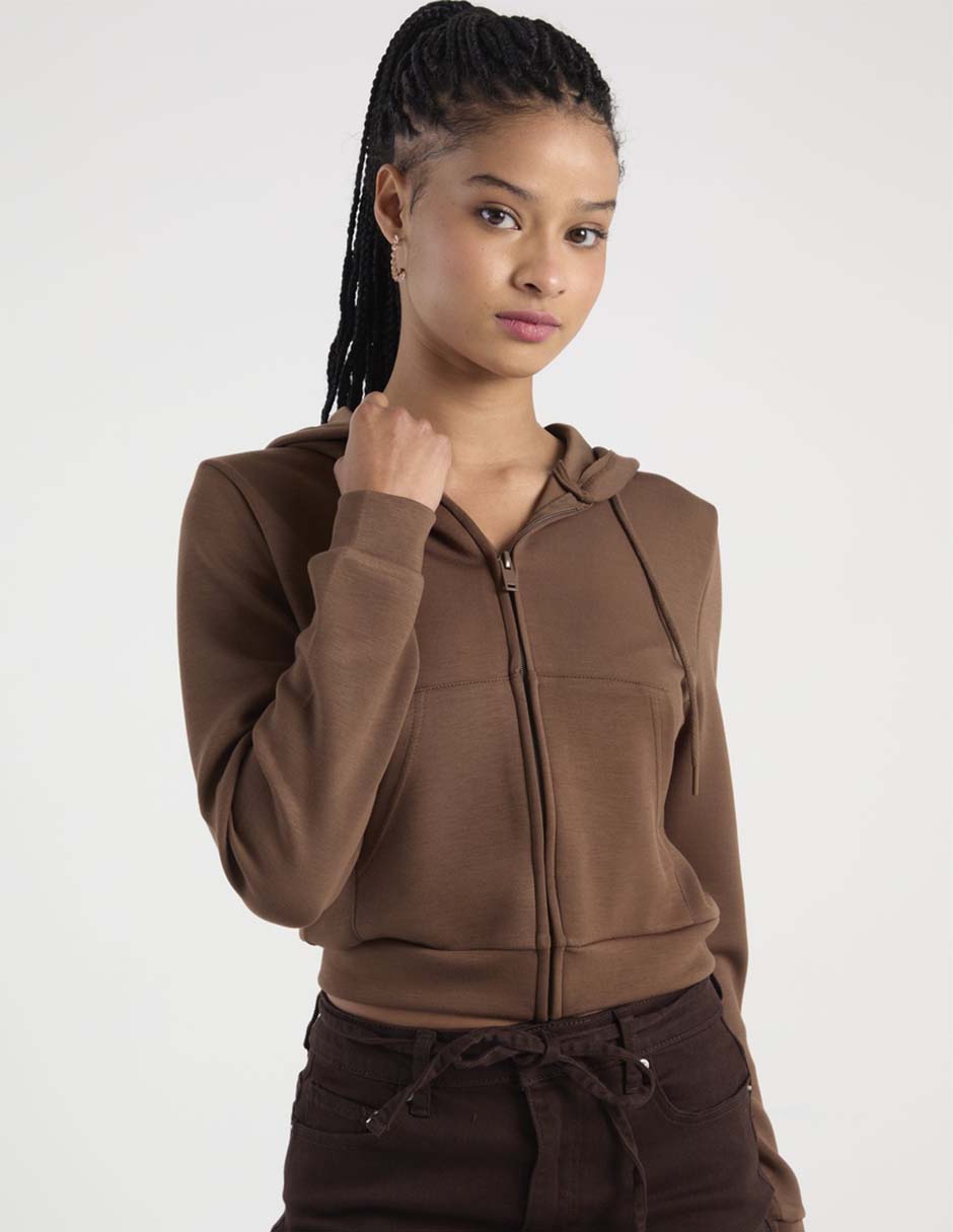 Sudadera con capucha y bolsa para mujer 2