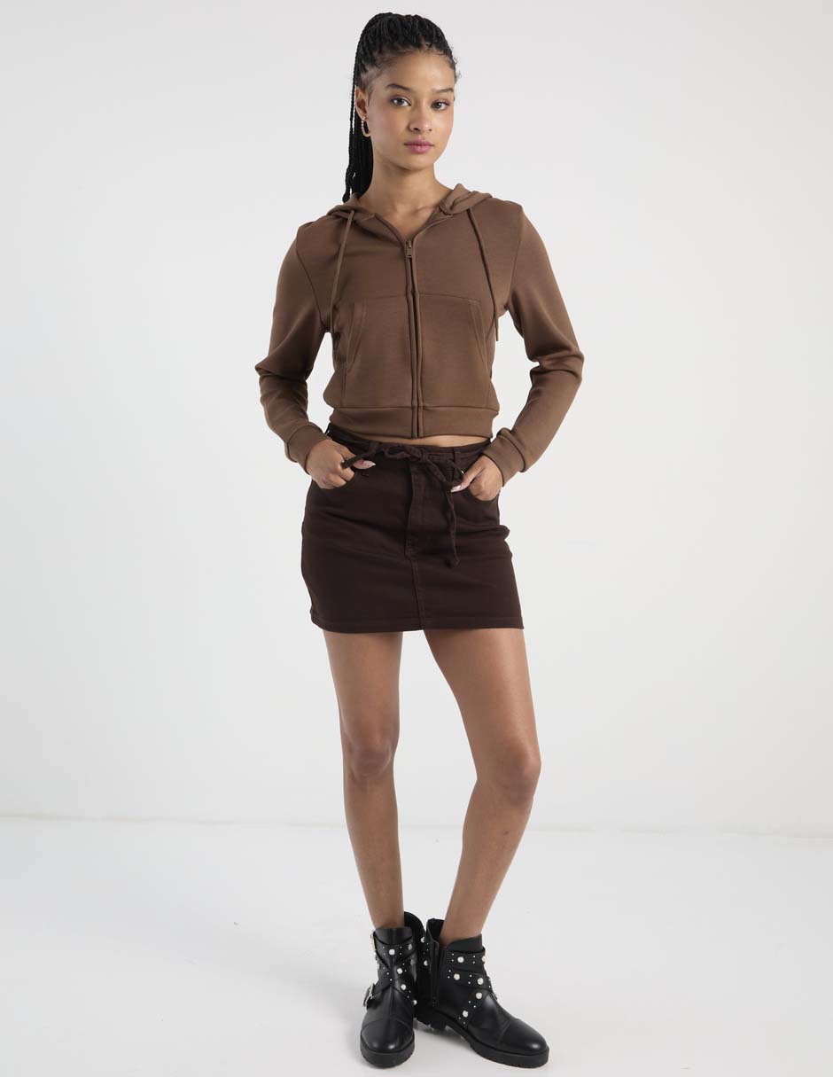 Sudadera con capucha y bolsa para mujer 3