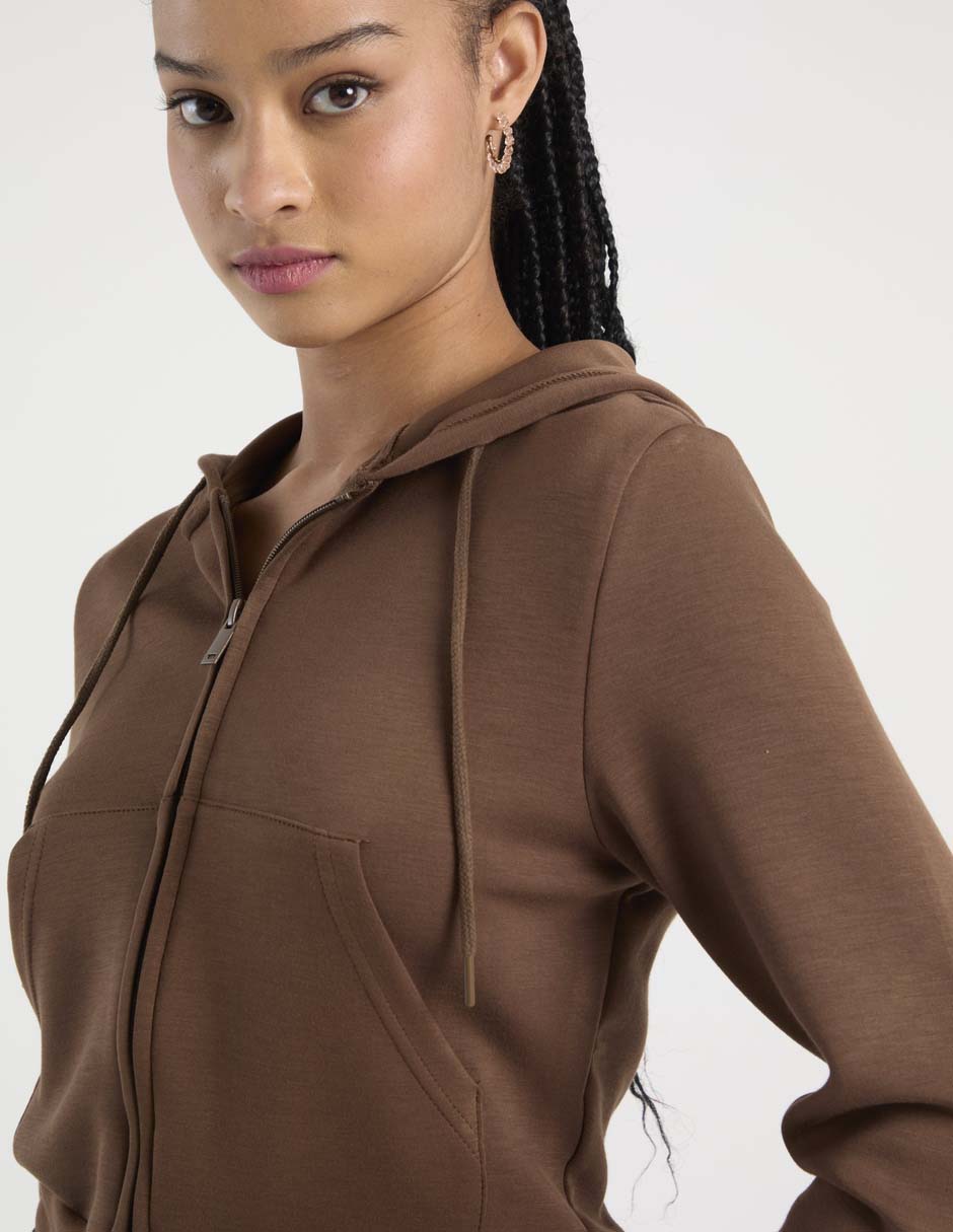 Sudadera con capucha y bolsa para mujer 4