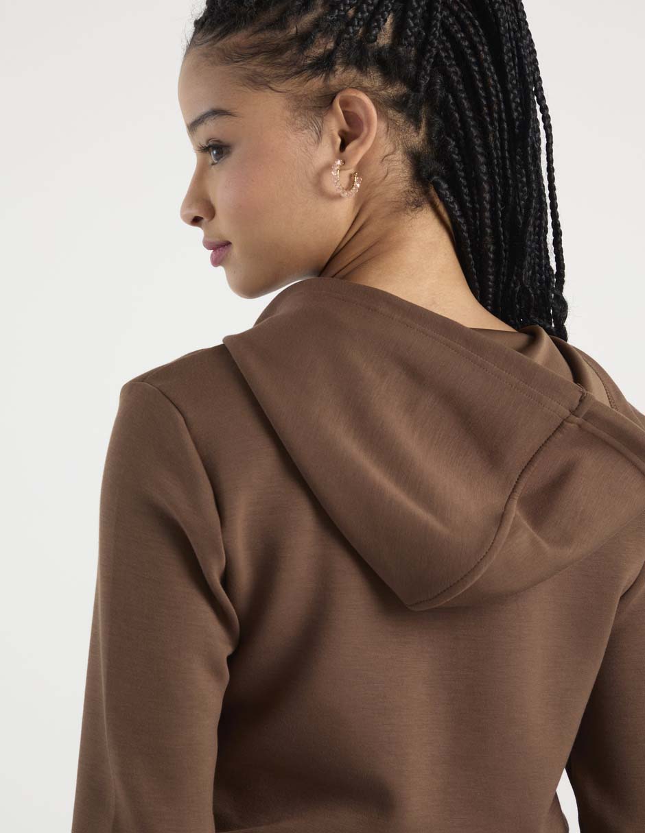 Sudadera con capucha y bolsa para mujer 5