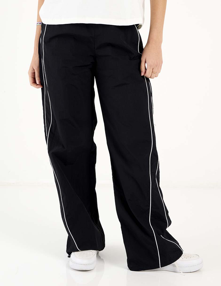 Pants regular con elástico para mujer