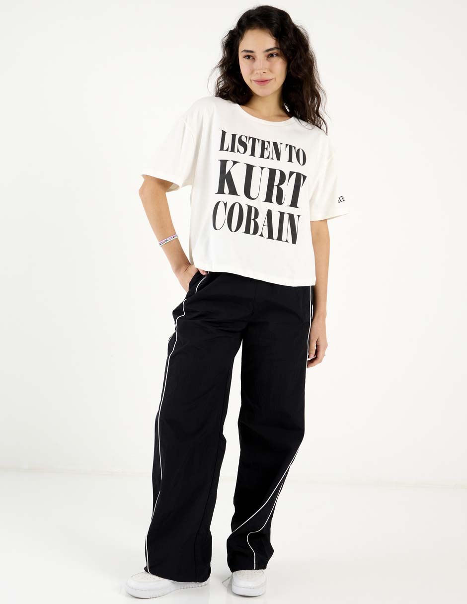 Pants regular con elástico para mujer 2