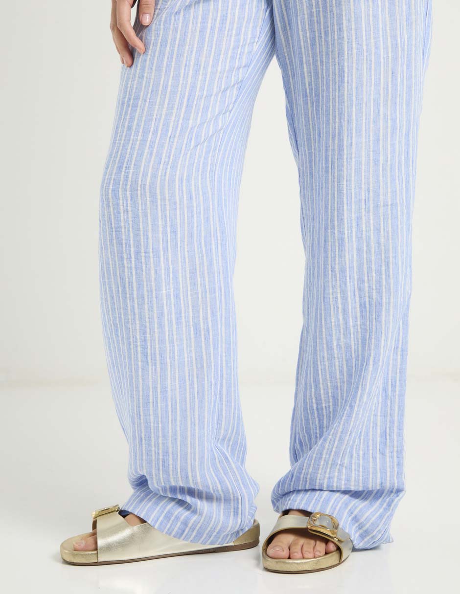 Pantalón pijamero relajado para mujer 5