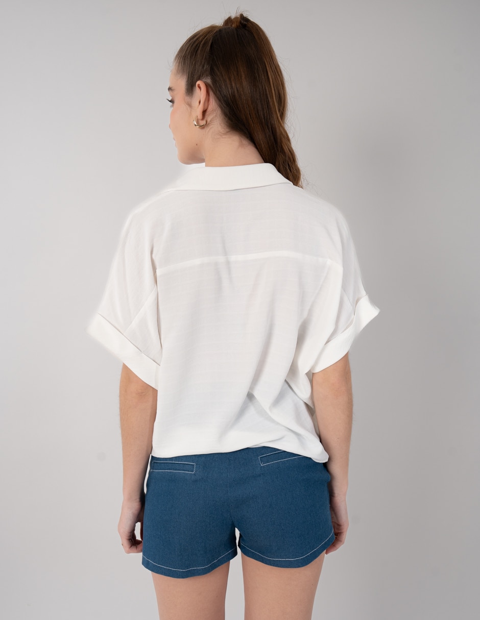 Blusa manga corta para mujer 3