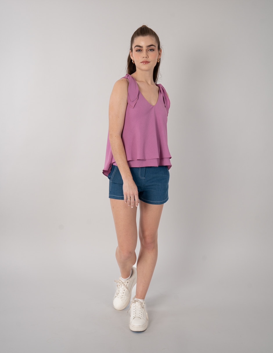 Blusa sin manga para mujer 5
