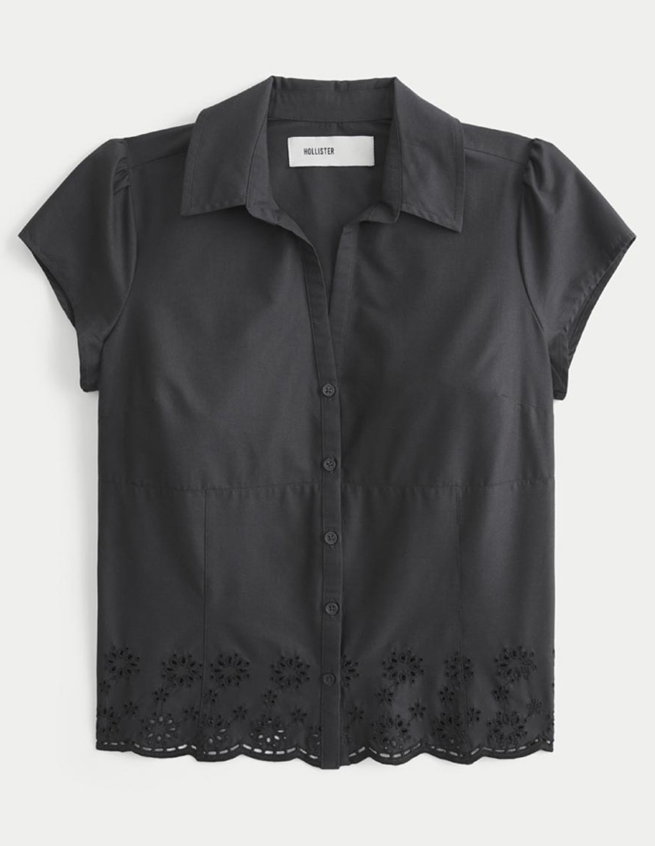 Blusa manga corta para mujer