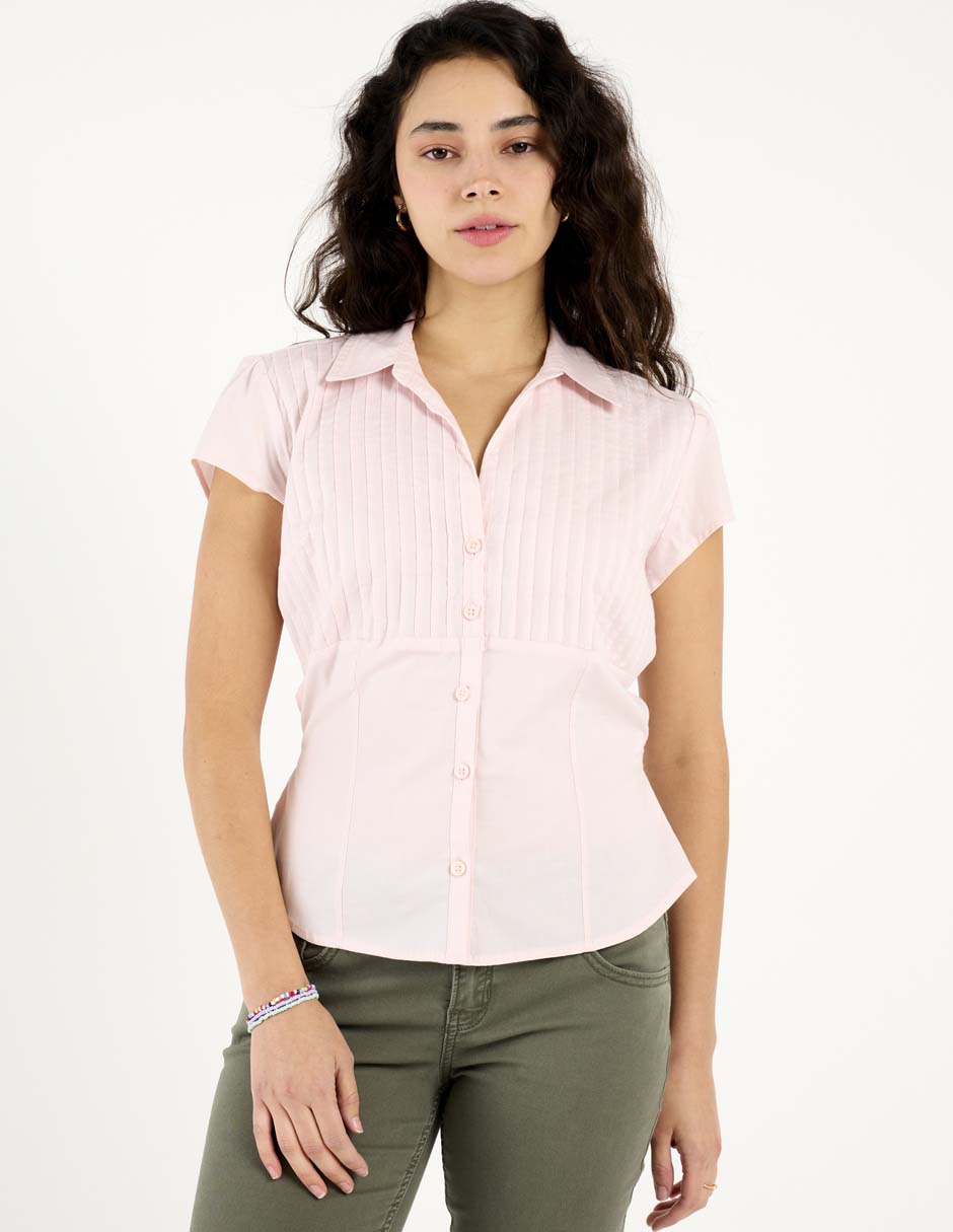 Blusa manga corta para mujer