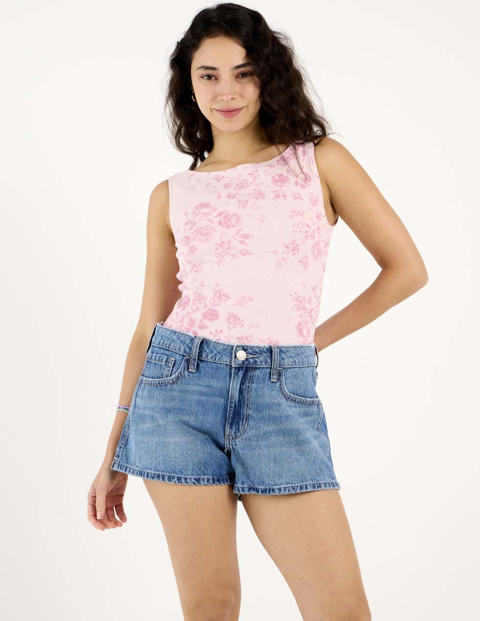 Playera cuello ojal para mujer 2
