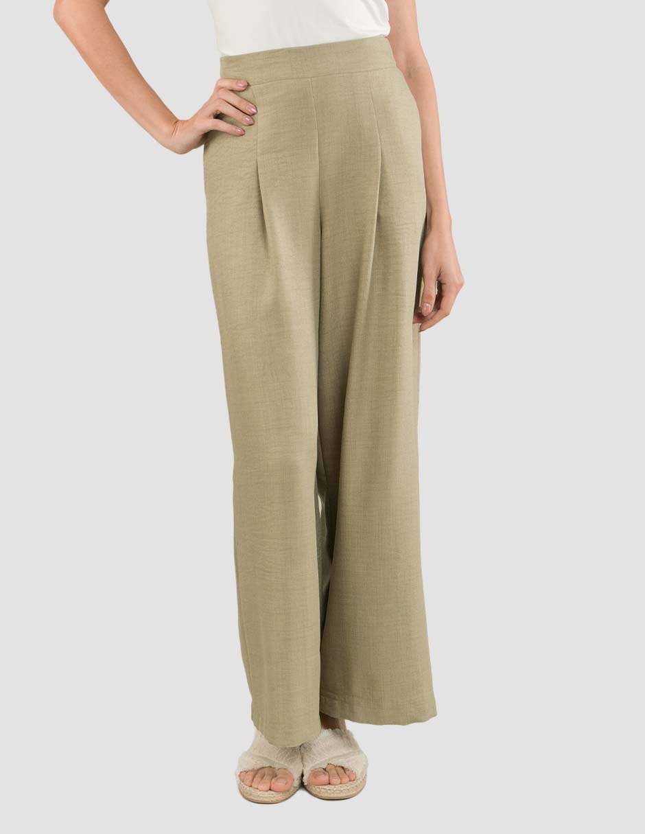 Pantalón relaxed amplio para mujer