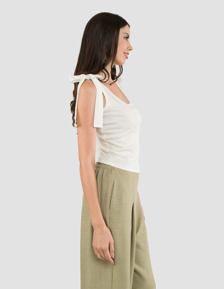 Top cuello redondo tirante ancho 3