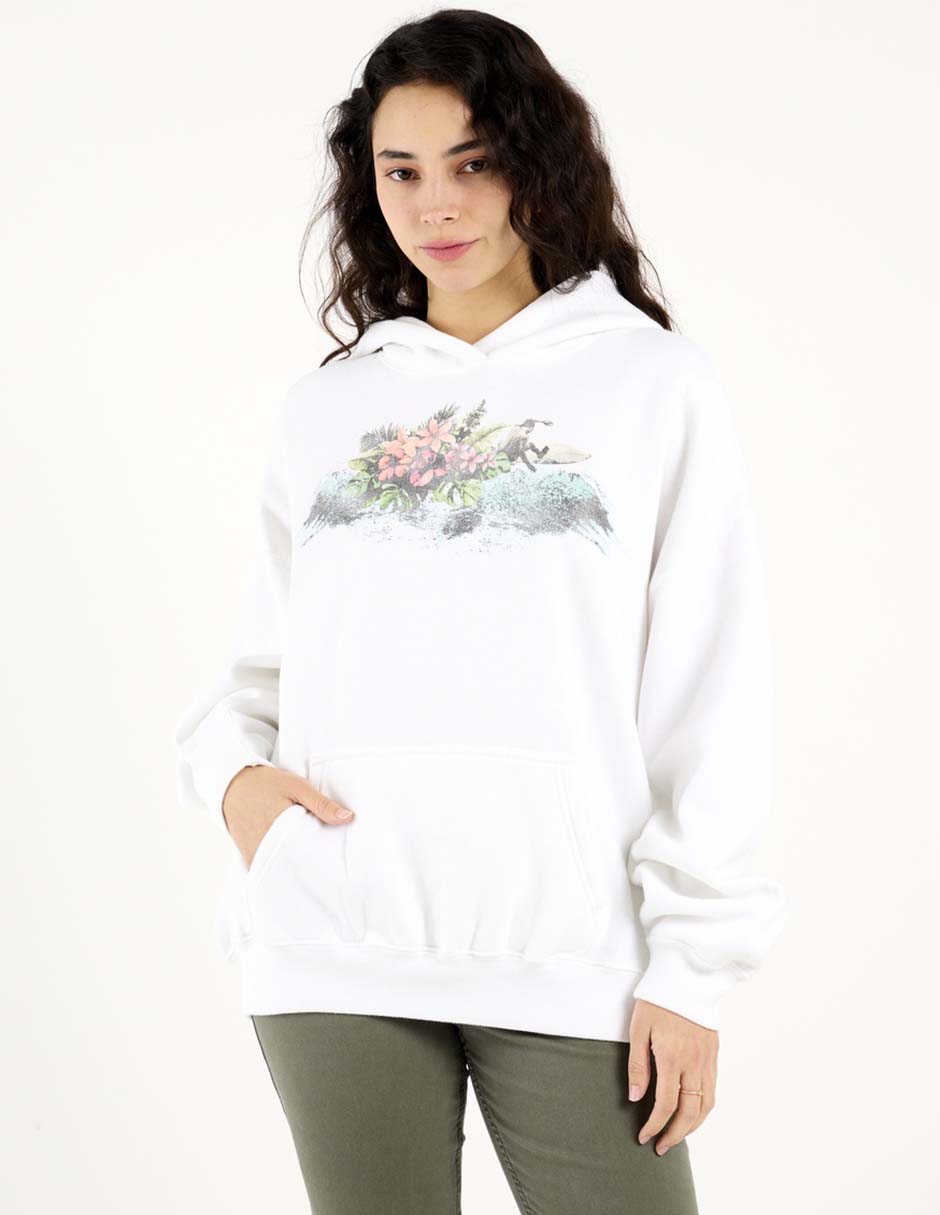 Sudadera con capucha y bolsa para mujer 2