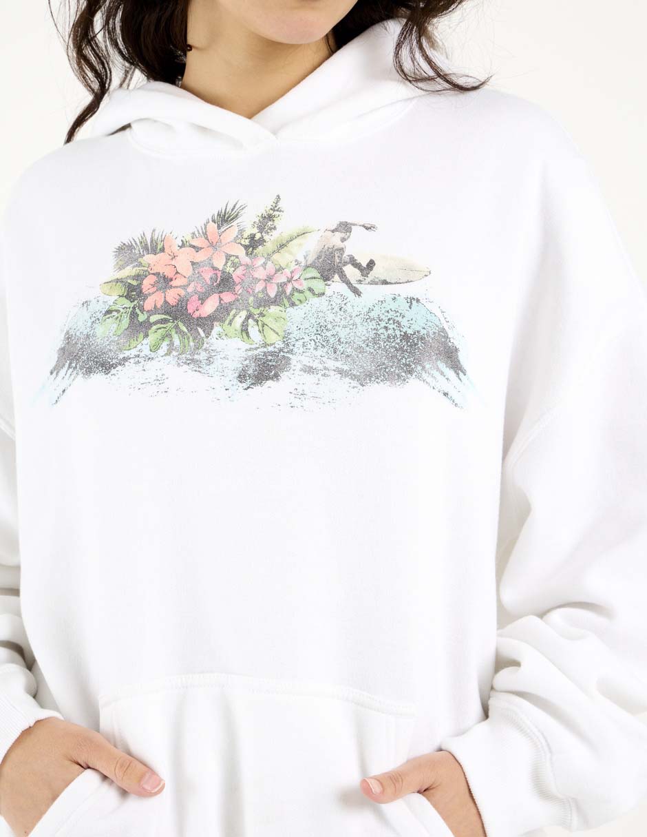 Sudadera con capucha y bolsa para mujer 4