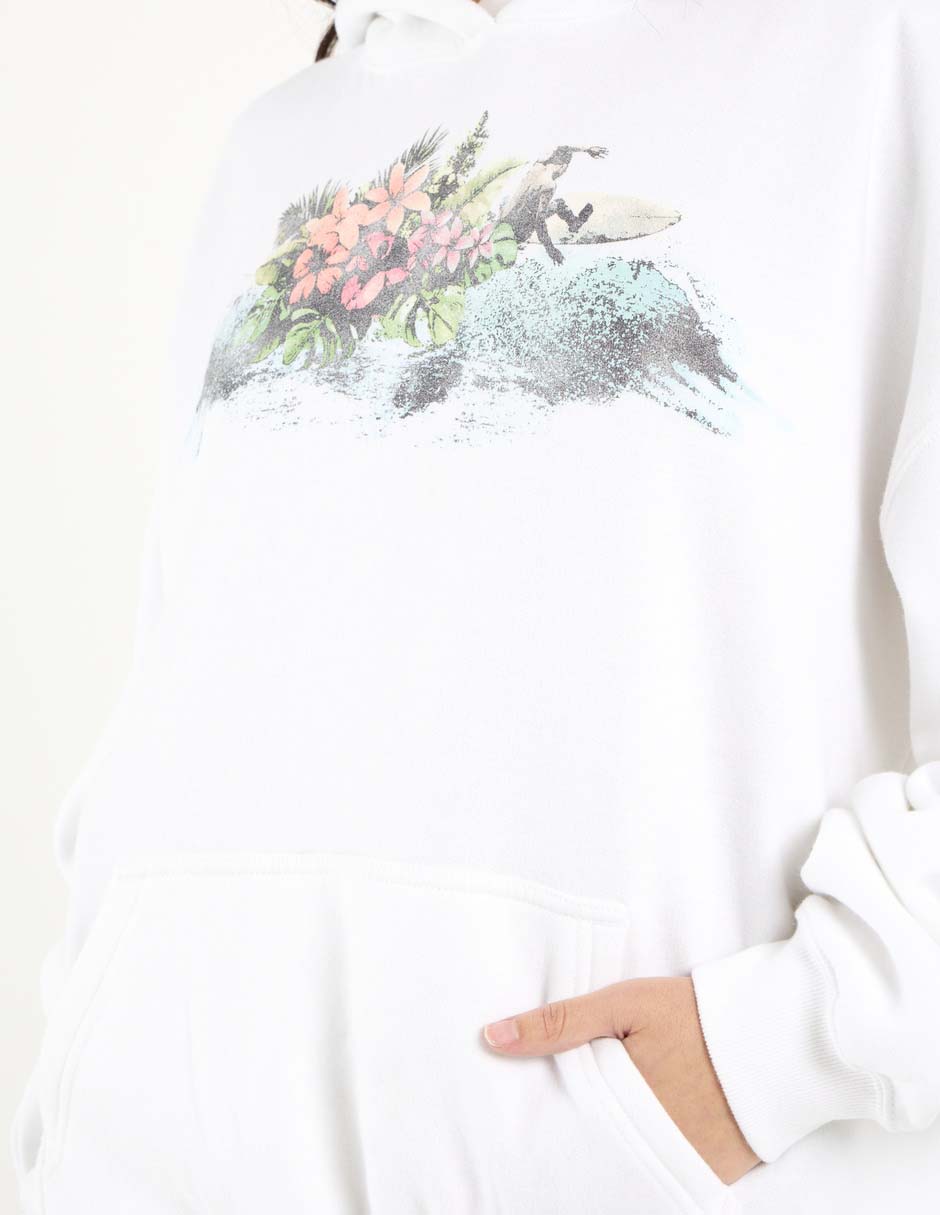 Sudadera con capucha y bolsa para mujer 5