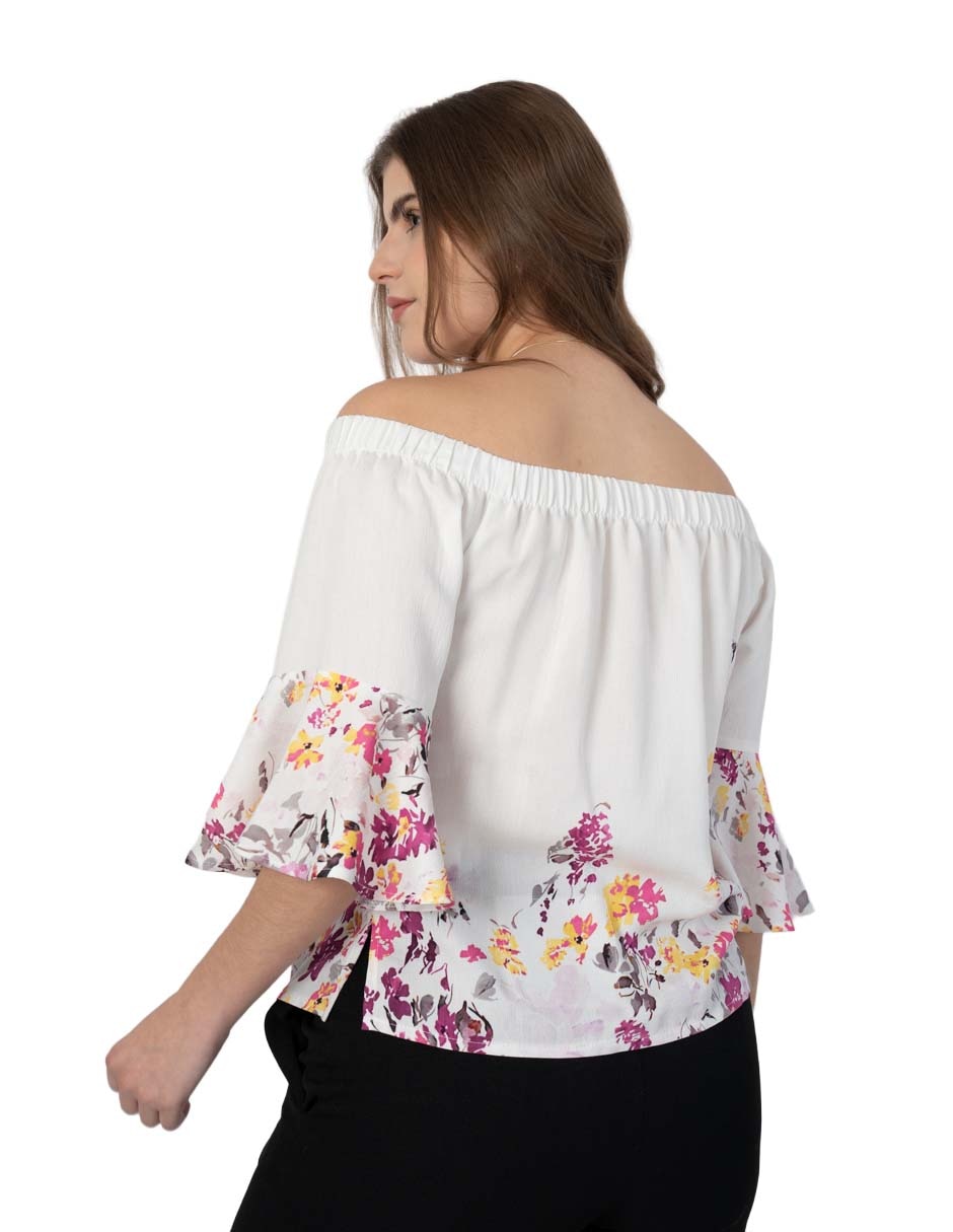 Blusa manga al codo para mujer 3