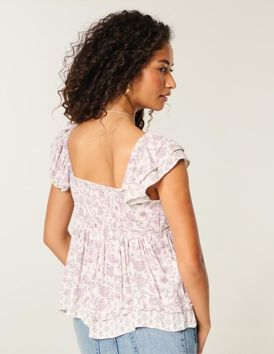 Blusa manga corta para mujer 3