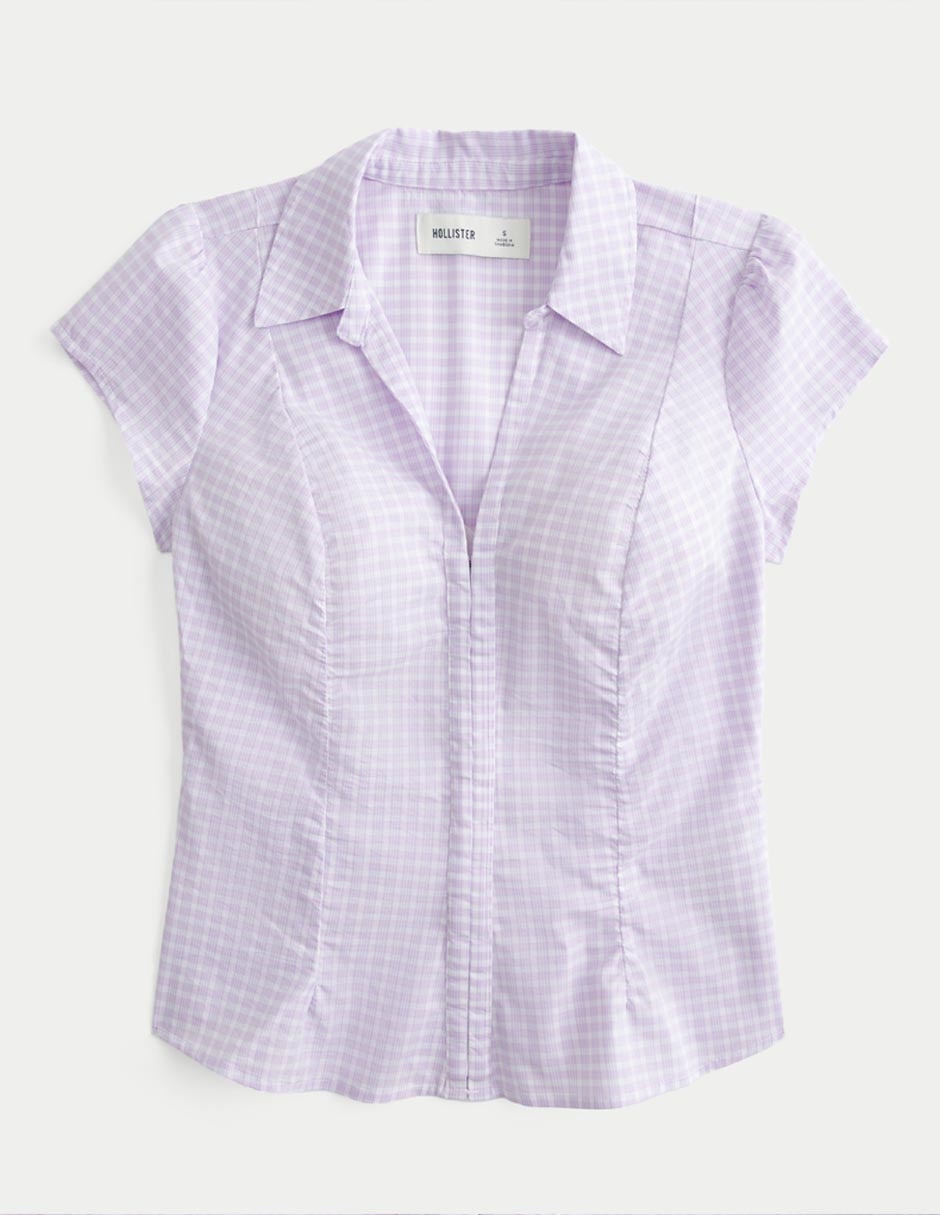 Blusa manga corta para mujer 4
