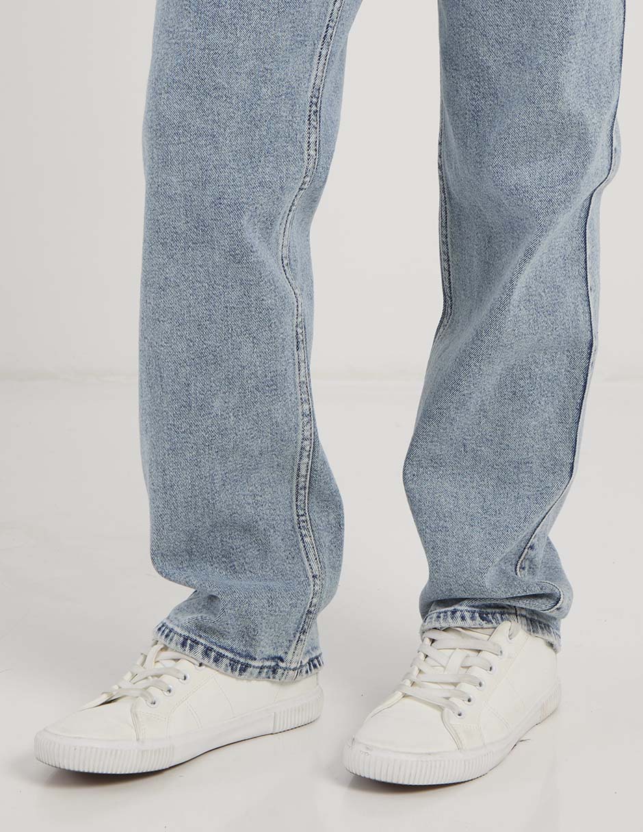 Jeans straight cintura media para mujer 5