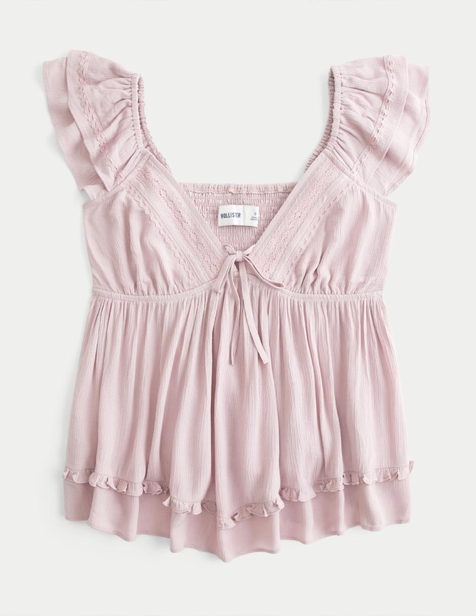 Blusa manga corta para mujer