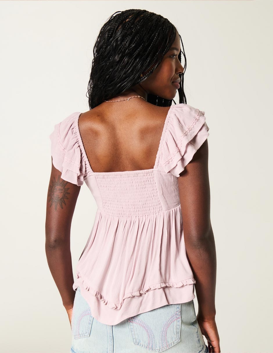 Blusa manga corta para mujer 3
