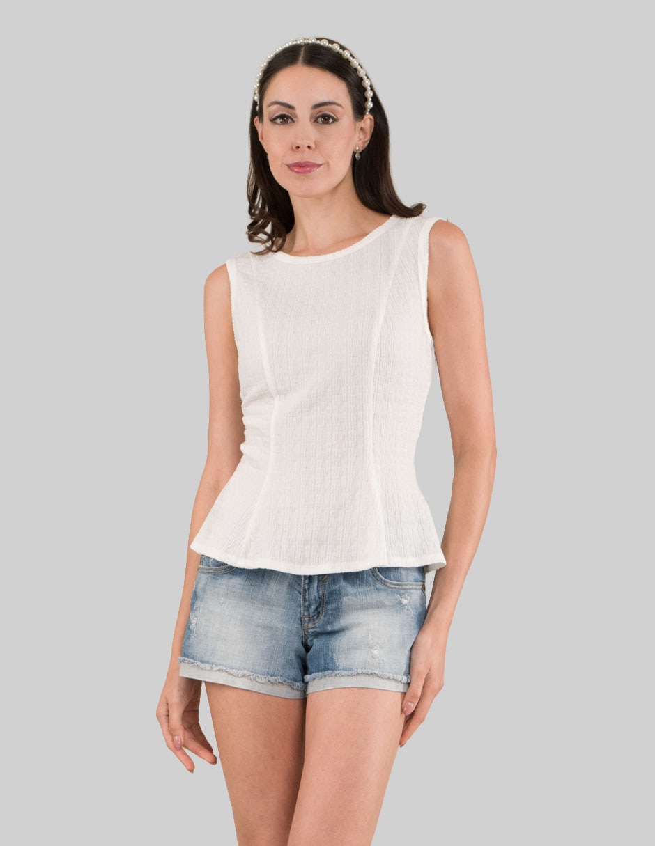 Blusa sin manga para mujer 2