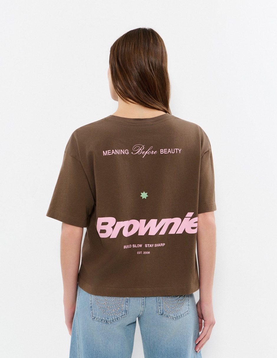 Playera manga corta cuello redondo para mujer 2