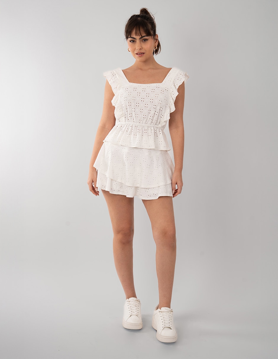 Falda short mini a la cintura 3