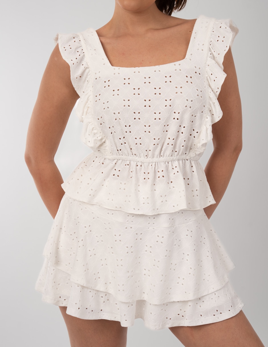 Blusa manga corta para mujer