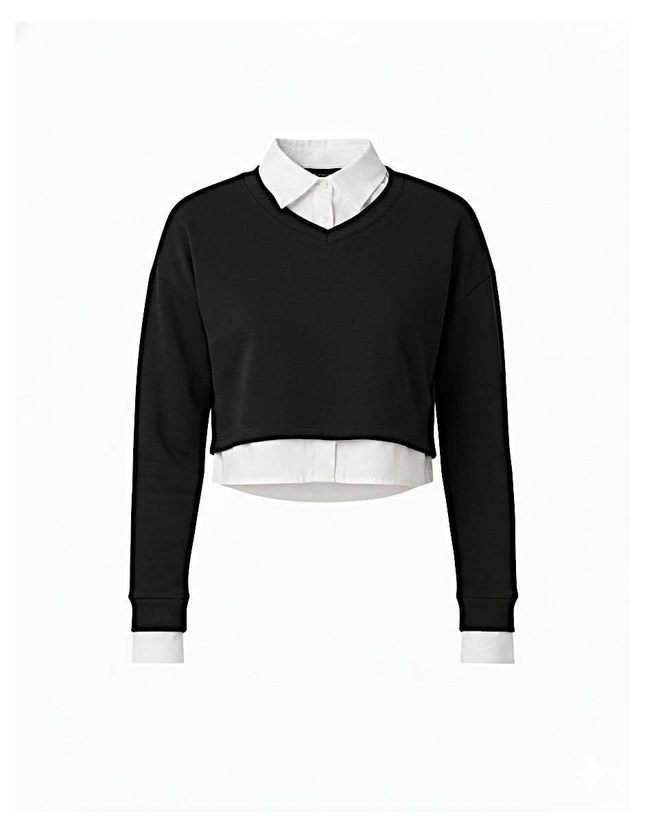 Suéter cuello V para mujer 5