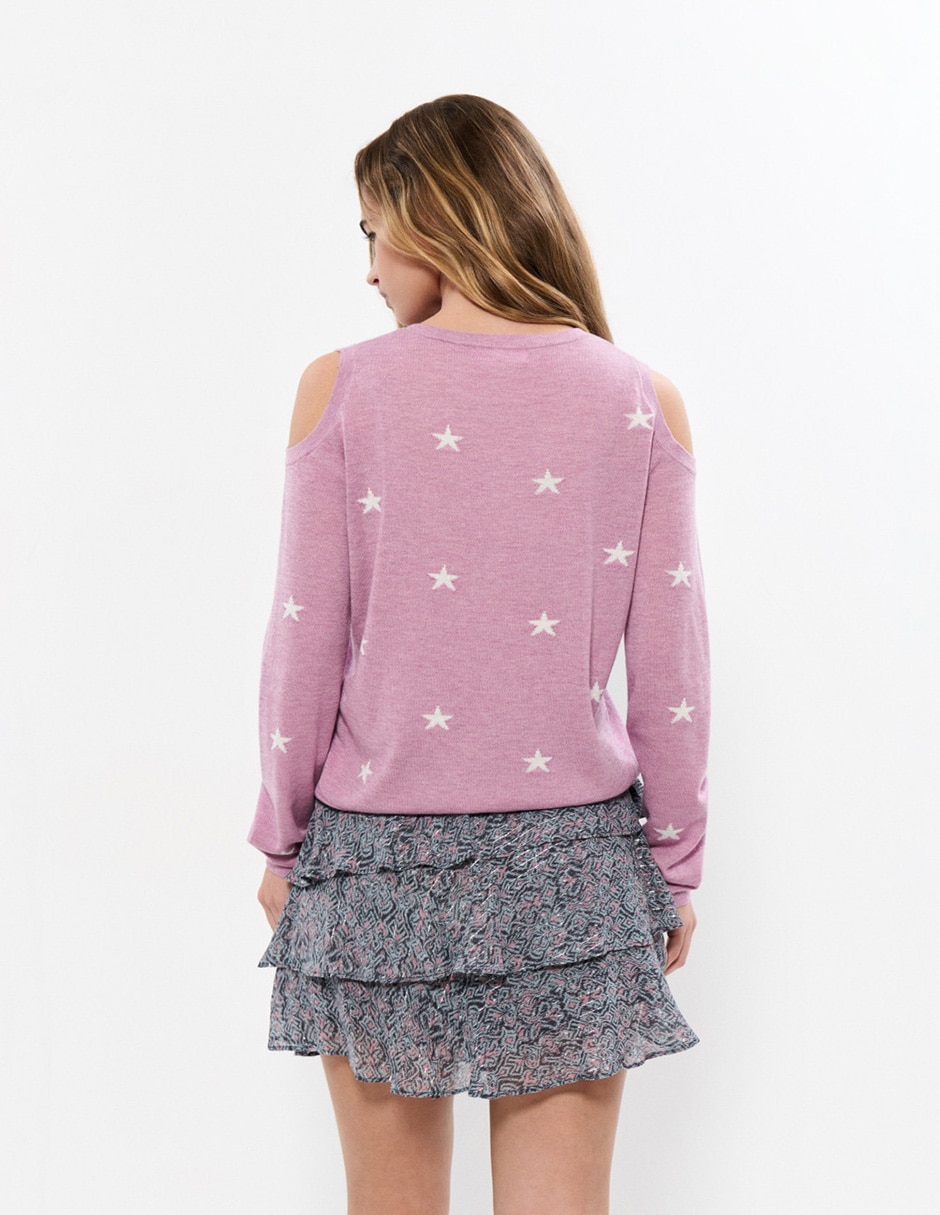 Suéter cuello redondo para mujer 4