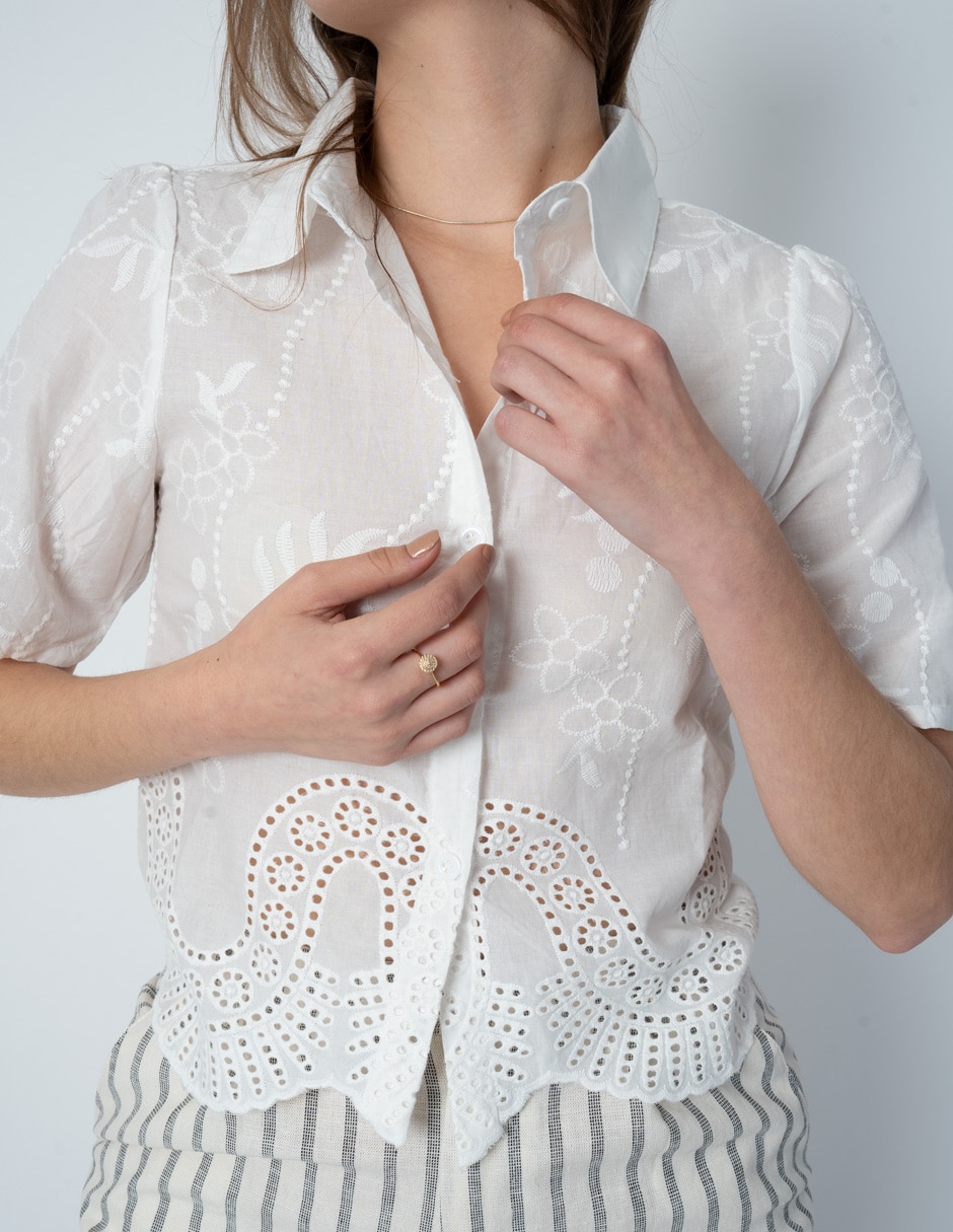 Blusa manga corta para mujer 2