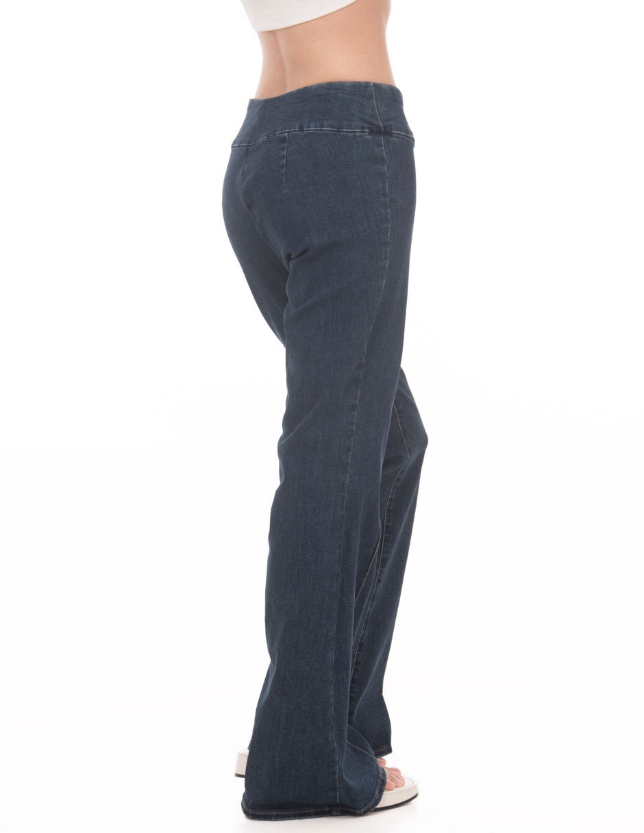 Jeans acampanado a la cintura para mujer 5