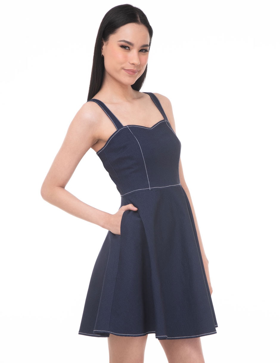 Vestido corto casual para mujer