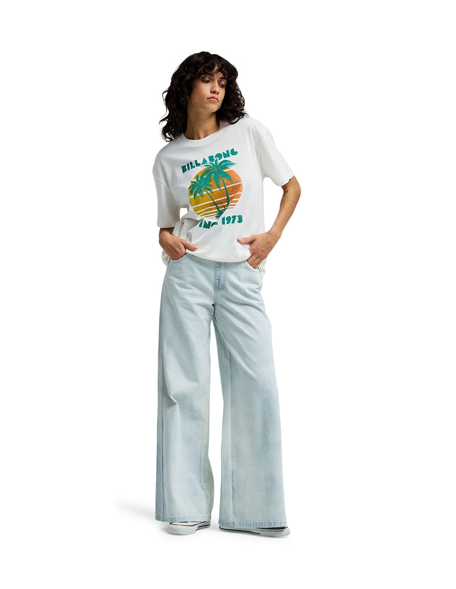 Playera manga corta My Beach Club cuello redondo para mujer 2