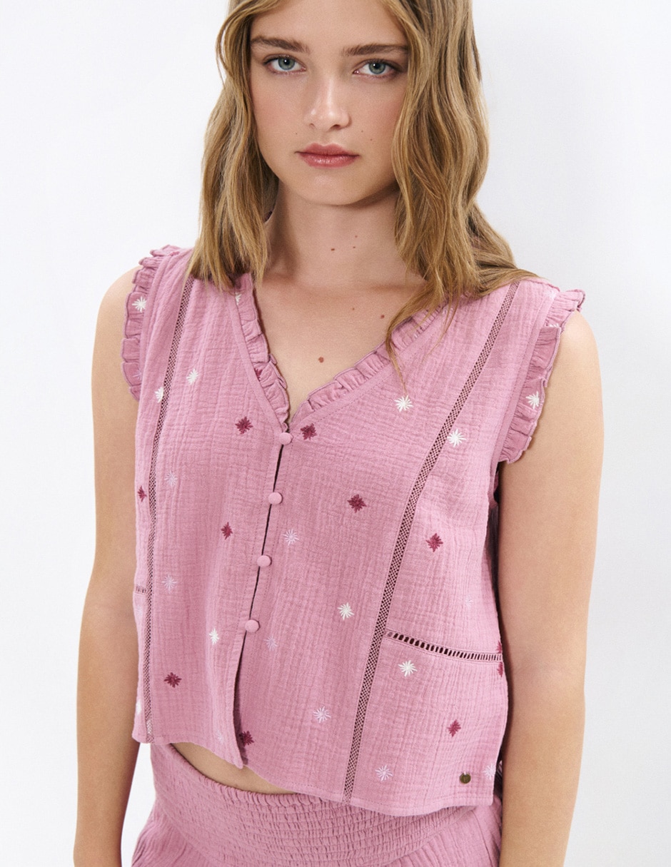 Blusa de tirantes para mujer