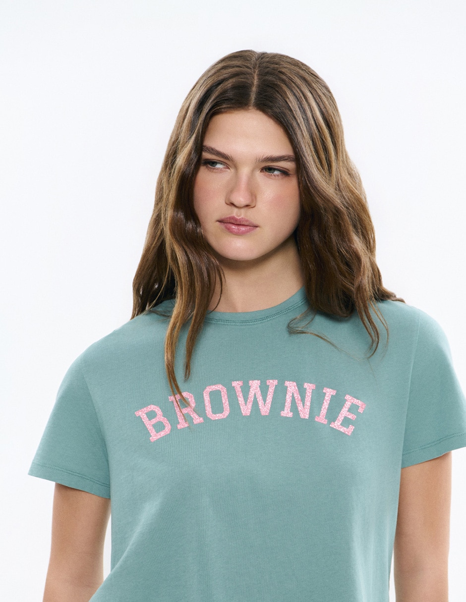 Playera manga corta cuello redondo para mujer 2