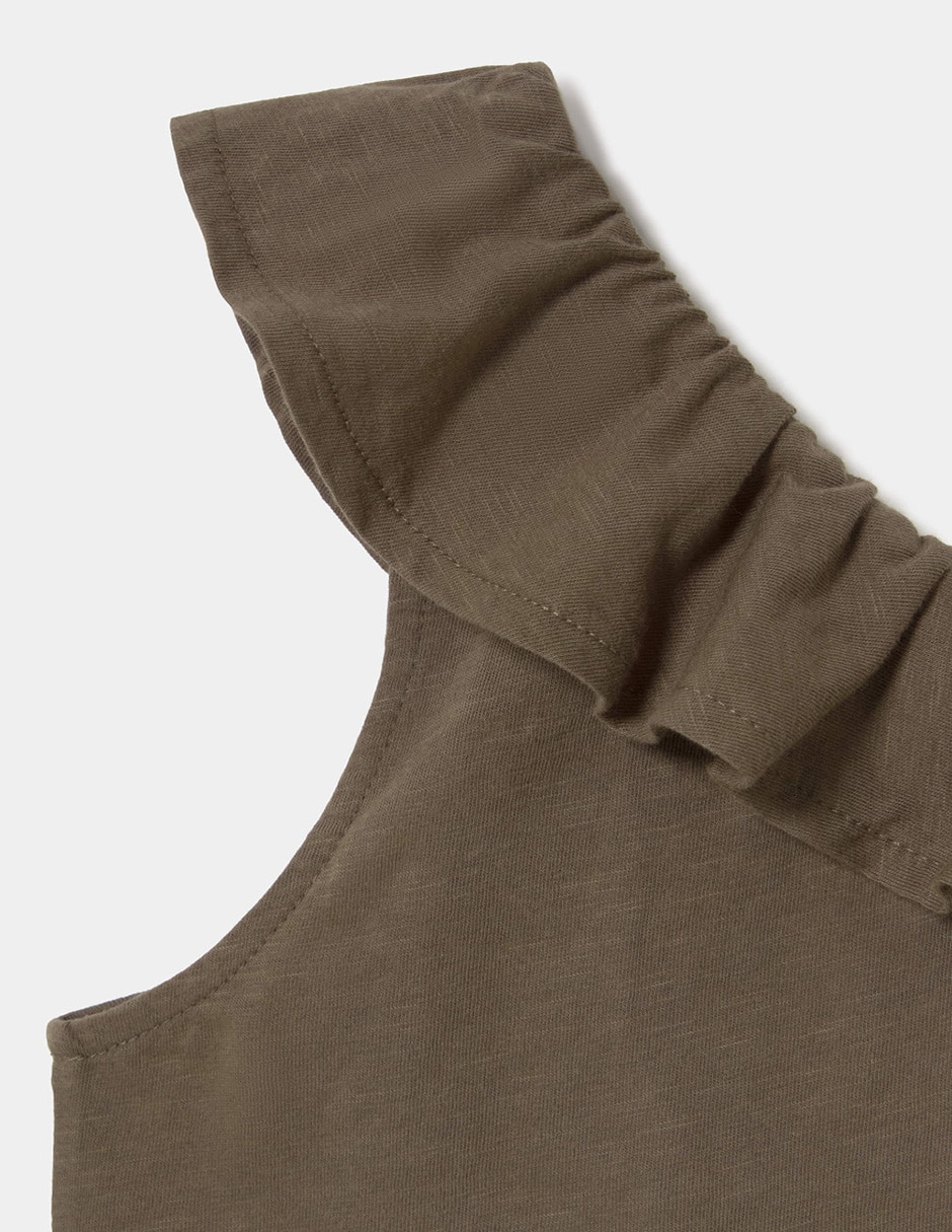 Top cuello asimétrico tirante ancho 5