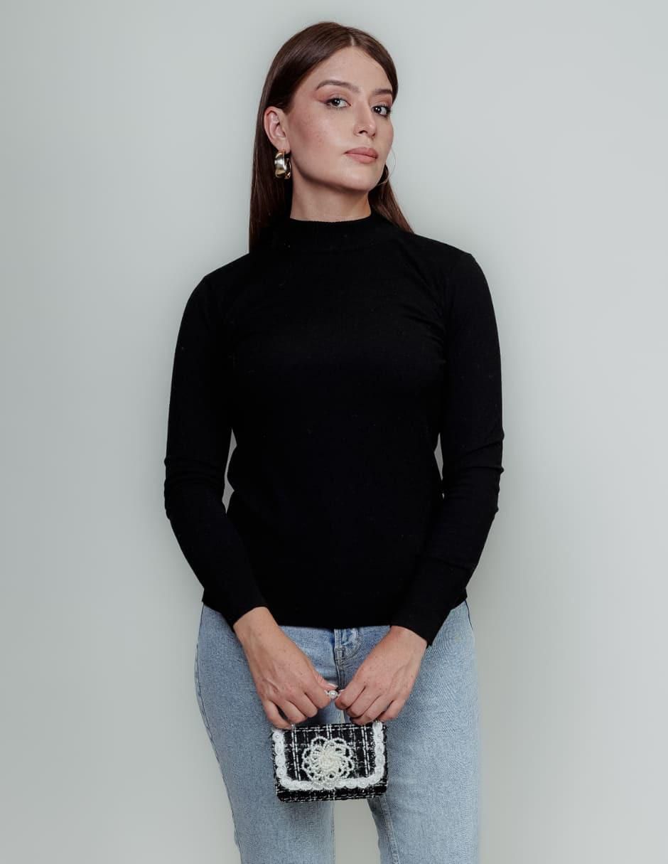 Sweater Sueter De Cuello Alto Mujer Suéter Zuio Cuello Alto Para Mujer